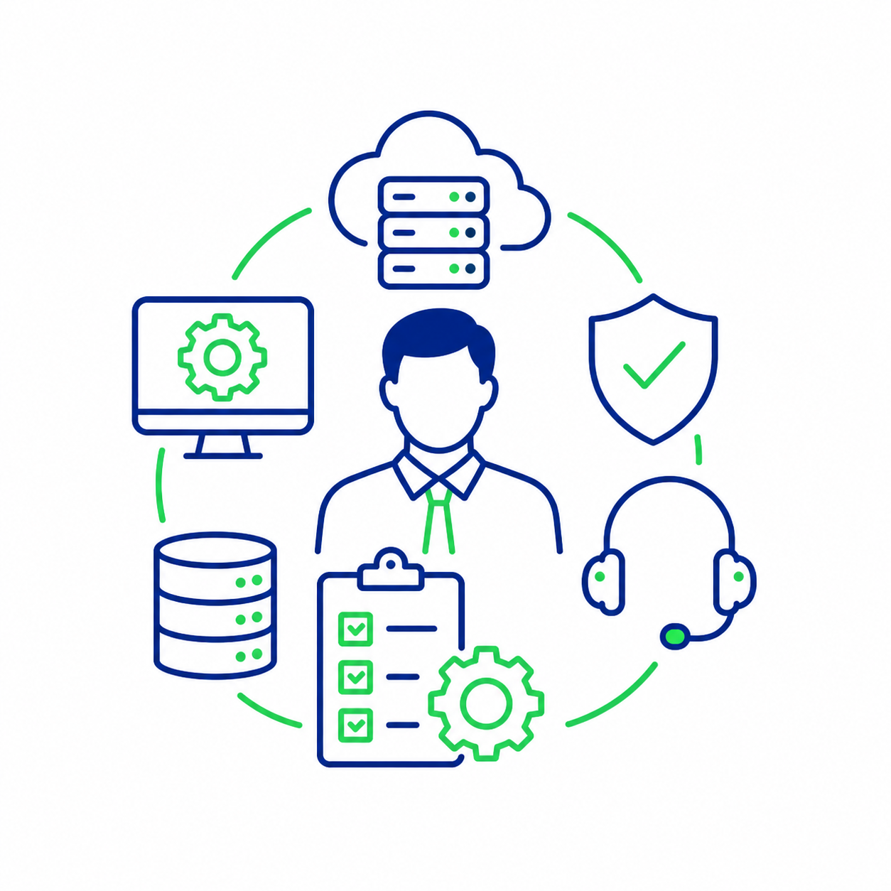 IT infrastructure illustration